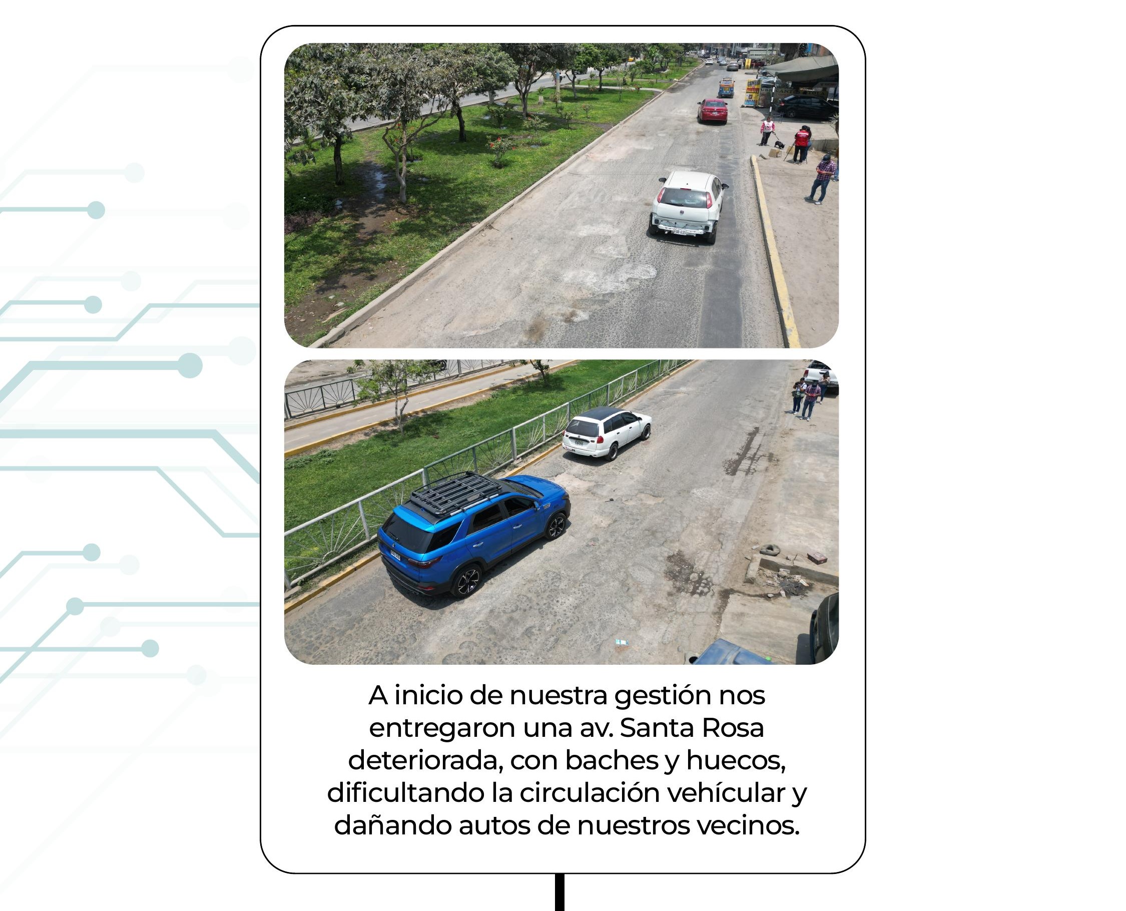 Cronología de la obra: visitas técnicas, expediente y solicitud a Municipalidad de Lima. Testimonios de vecinos de SJL